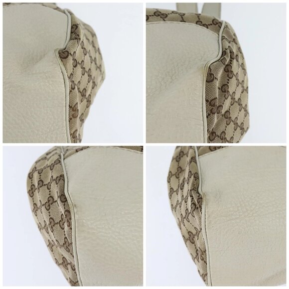 GUCCI GG Canvas Tote Bag Beige Gold 223972 Auth SW1704 - Picture 14 of 16